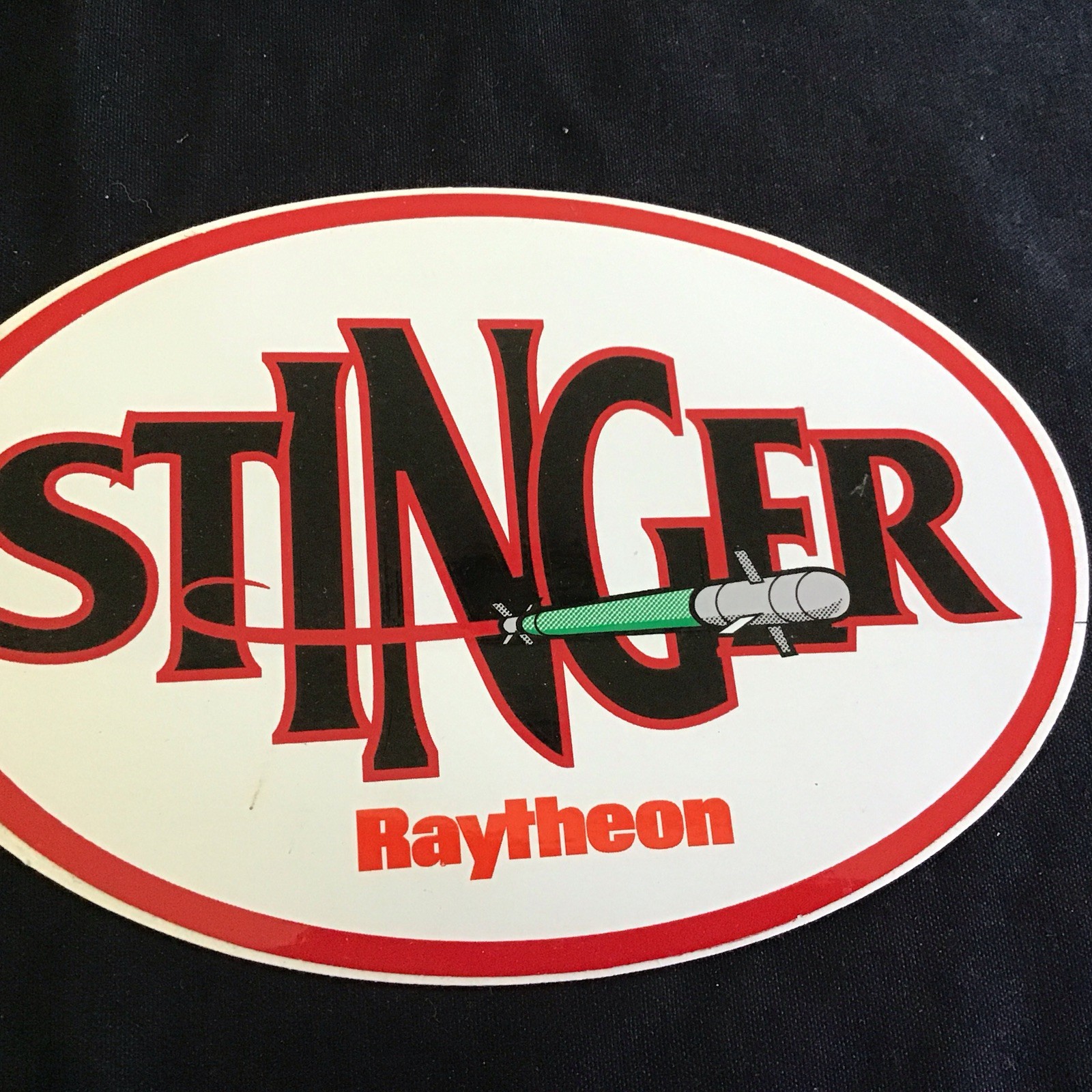 Vintage Raytheon FIM-92 Stinger Missile Sticker MANPADS RTX Corp Defense Vintage Raytheon FIM-92 Stinger Missile Sticker MANPADS RTX Corp Defense