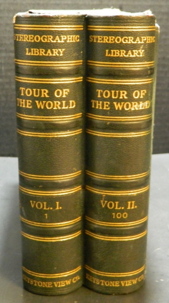 Antique Keystone View Company Stereographic Library Tour Of The World Volume 1&2 Antique Keystone View Company Stereographic Library Tour Of The World Volume 1&2
