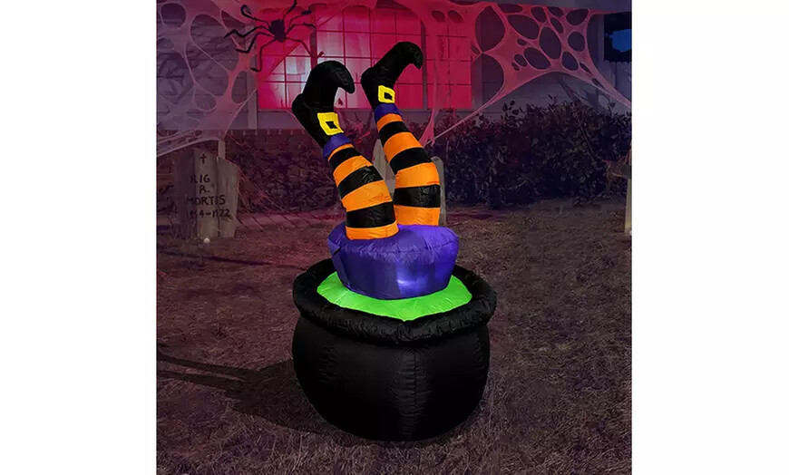Large Halloween Self Inflating Outdoor Inflatables w/ LED Lights (20 Variations) Large Halloween Self Inflating Outdoor Inflatables w/ LED Lights (20 Variations)