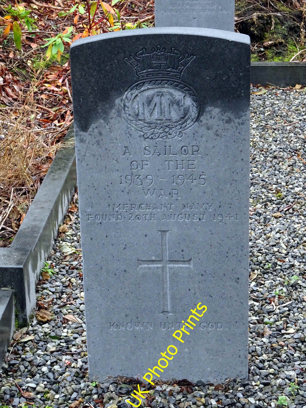 Photo 6x4 The CWGC grave of an unknown Merchant Seaman Achill In the grav c2016 Photo 6x4 The CWGC grave of an unknown Merchant Seaman Achill In the grav c2016