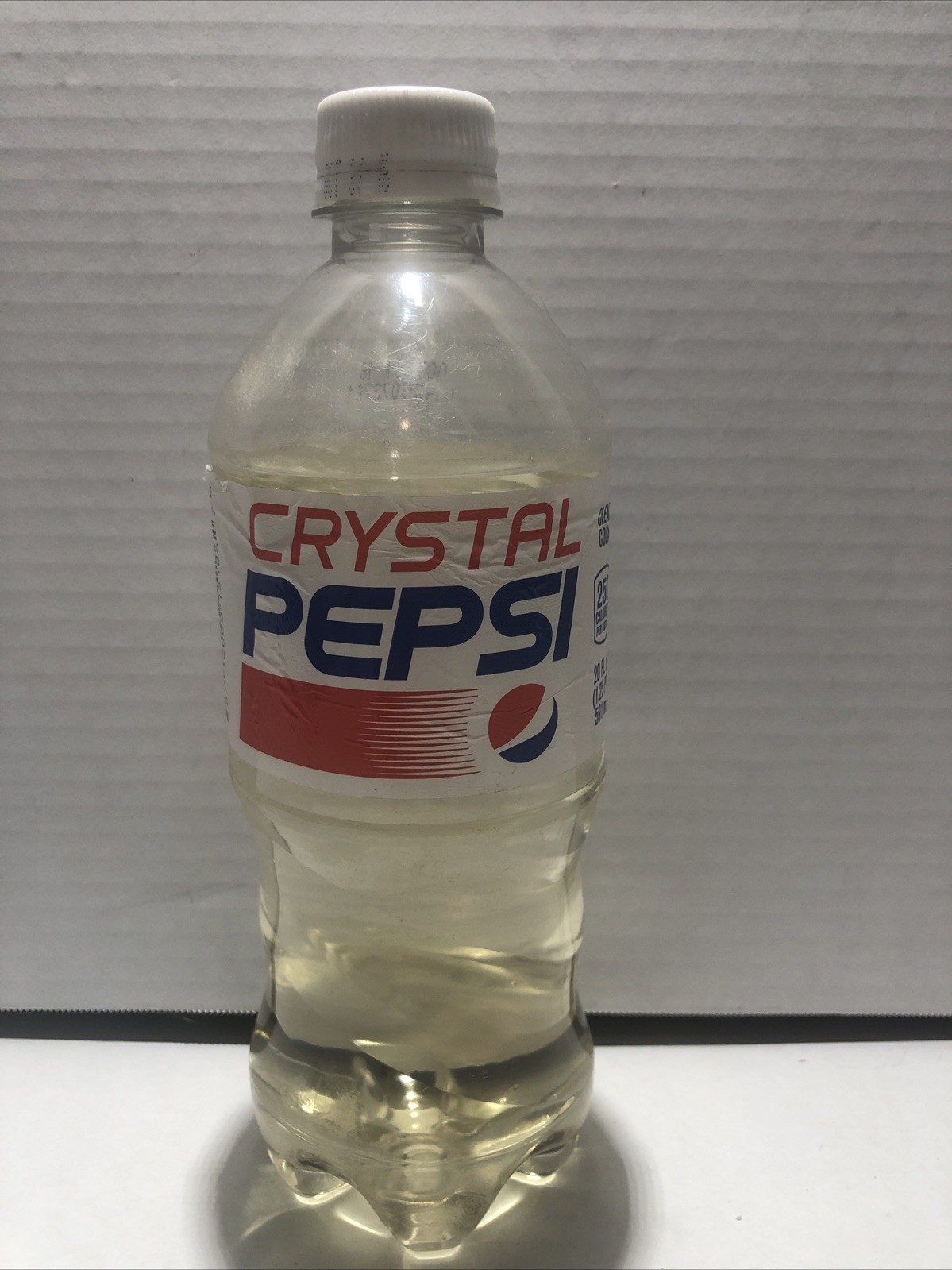 Crystal Pepsi Clear Soda 20oz Bottle 2016 Collectible Expired #8