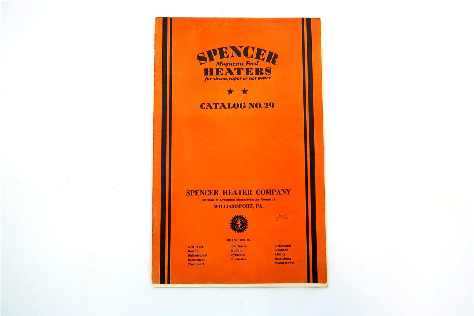 Vintage 1920\'s SPENCER HEATER COMPANY Catalog No 29 Book w/ Great Illustrations Vintage 1920\'s SPENCER HEATER COMPANY Catalog No 29 Book w/ Great Illustrations
