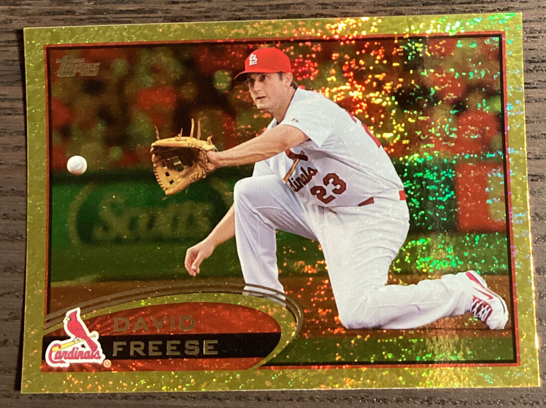 2012 Topps David Freese #273 Gold Sparkle St. Louis Cardinals #1818