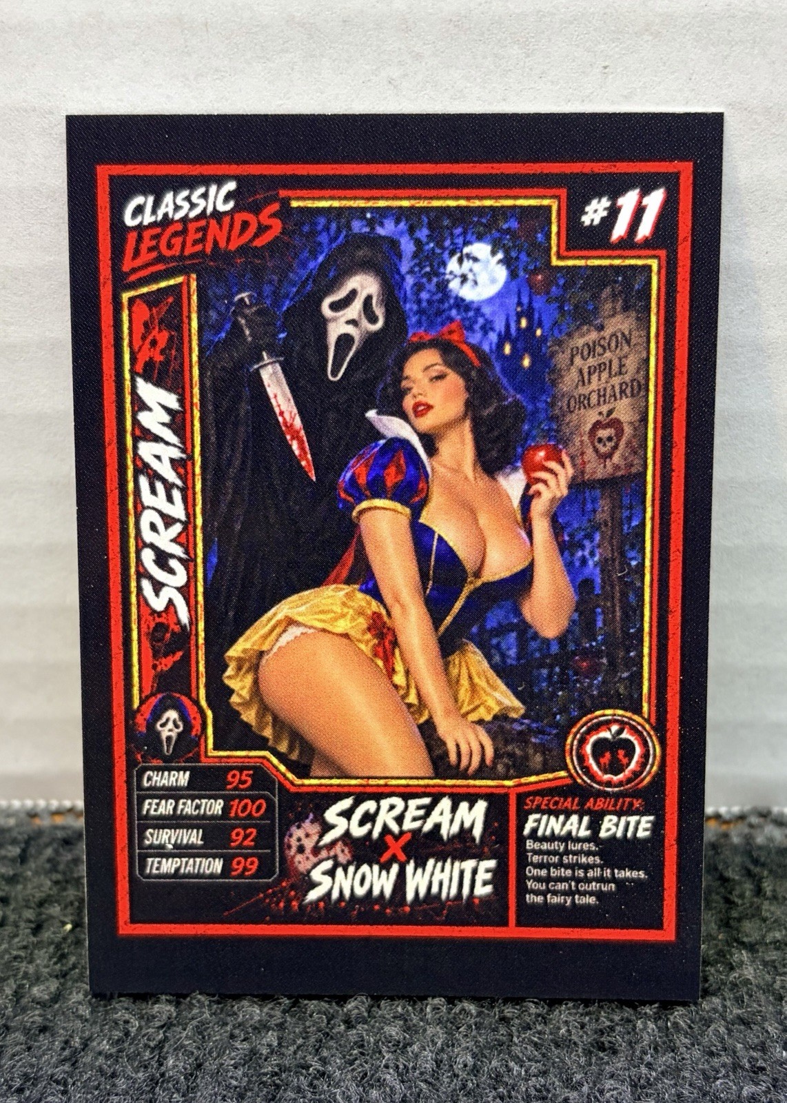 Classic Legends #11 Scream x Snow White Custom Horror Trading Card – 2026