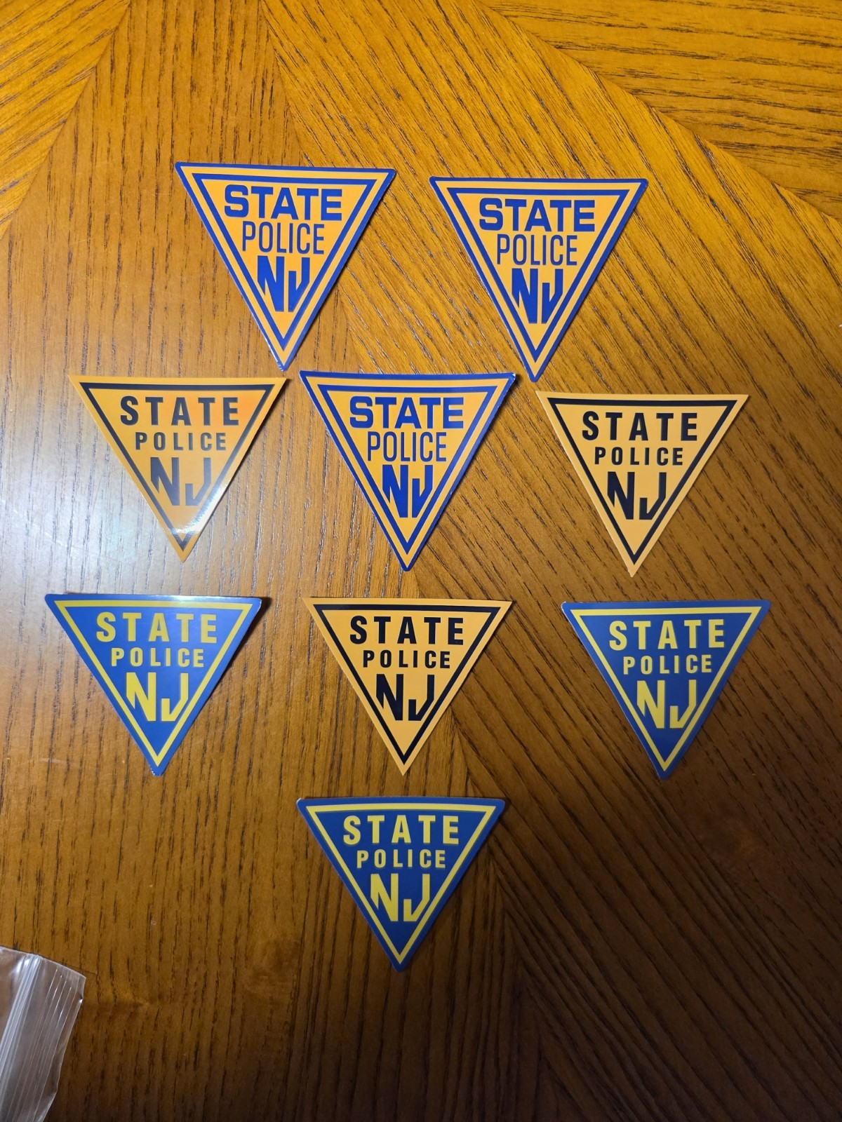 9 Pc - NJ STATE POLICE Supporter Lot -UV Vinyl Decals 9 Pc - NJ STATE POLICE Supporter Lot -UV Vinyl Decals