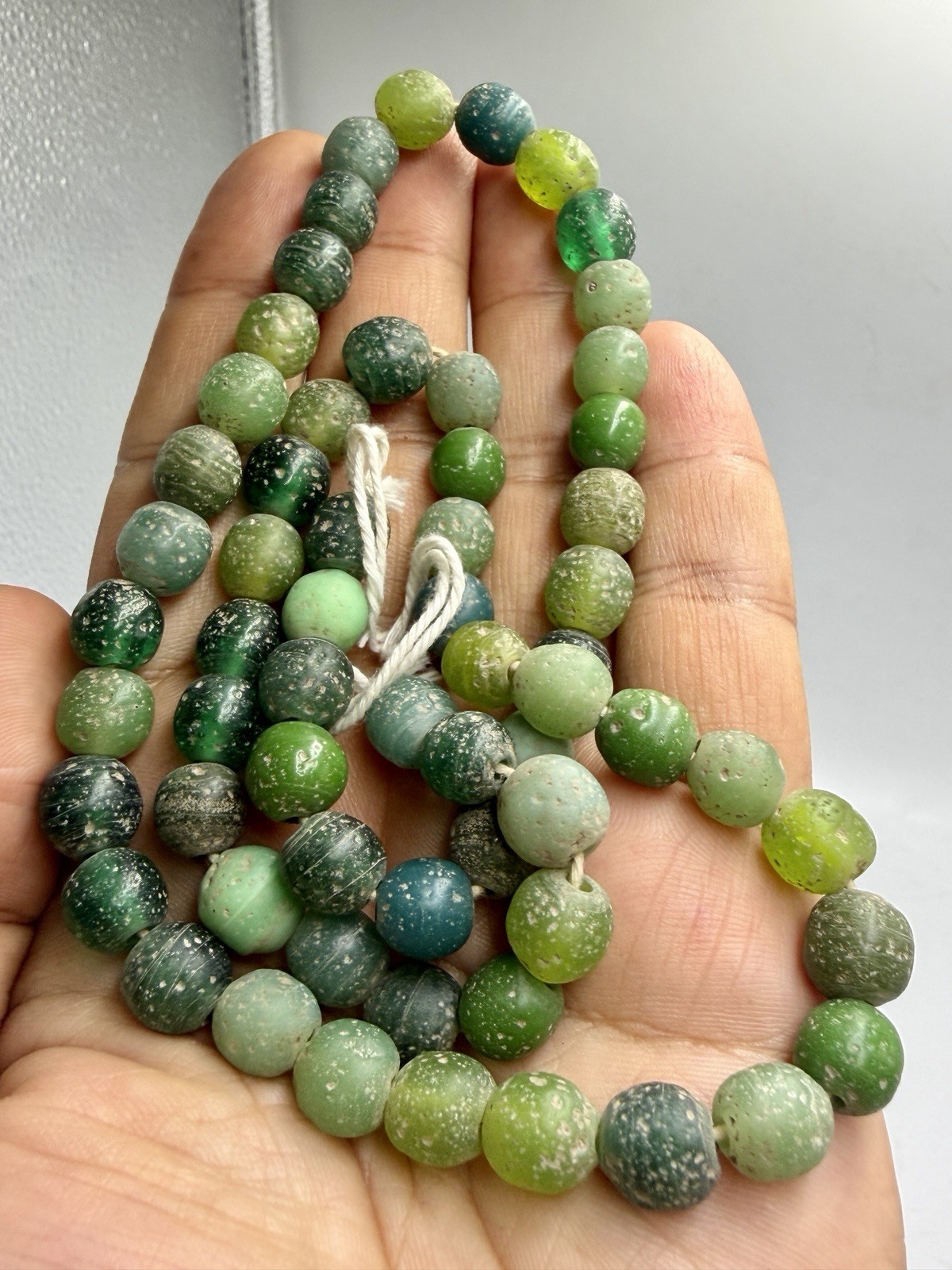 Unique Ancient Old Roman Mosaic Glass Wonderful Rare Unique Beds Necklace Unique Ancient Old Roman Mosaic Glass Wonderful Rare Unique Beds Necklace
