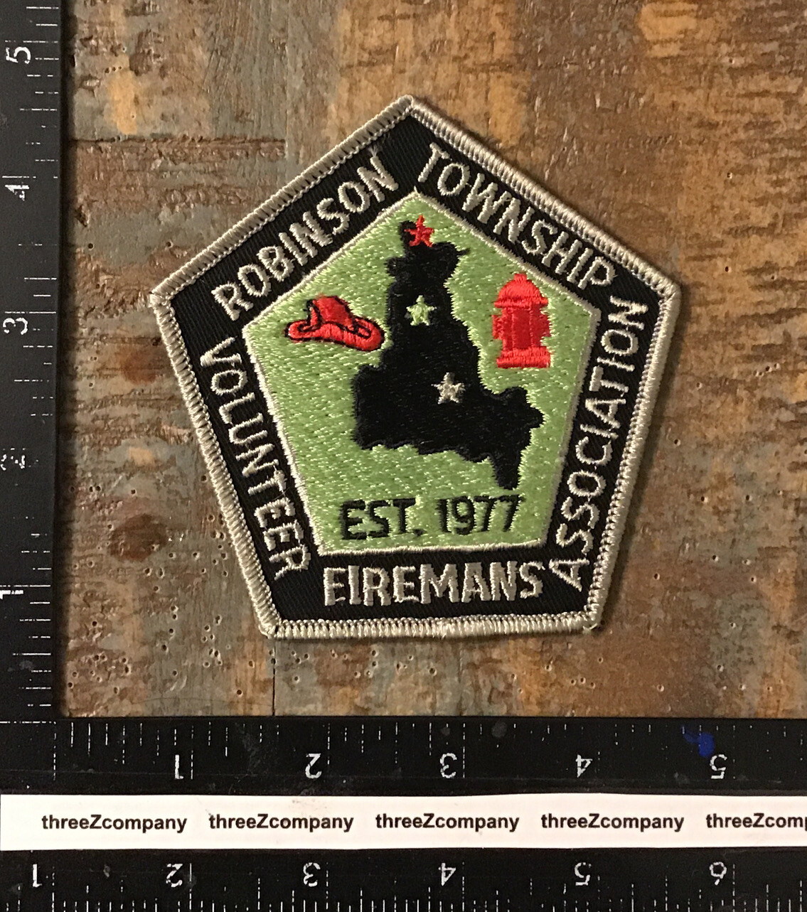 Vintage ROBINSON TOWNSHIP Pennsylvania VOLUNTEER FIREMANS ASSOCIATION Patch PA Vintage ROBINSON TOWNSHIP Pennsylvania VOLUNTEER FIREMANS ASSOCIATION Patch PA