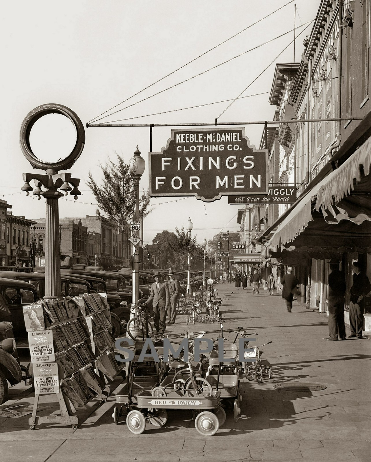 1936 SELMA Alabama Street Scene Photo (218-U) 1936 SELMA Alabama Street Scene Photo (218-U)