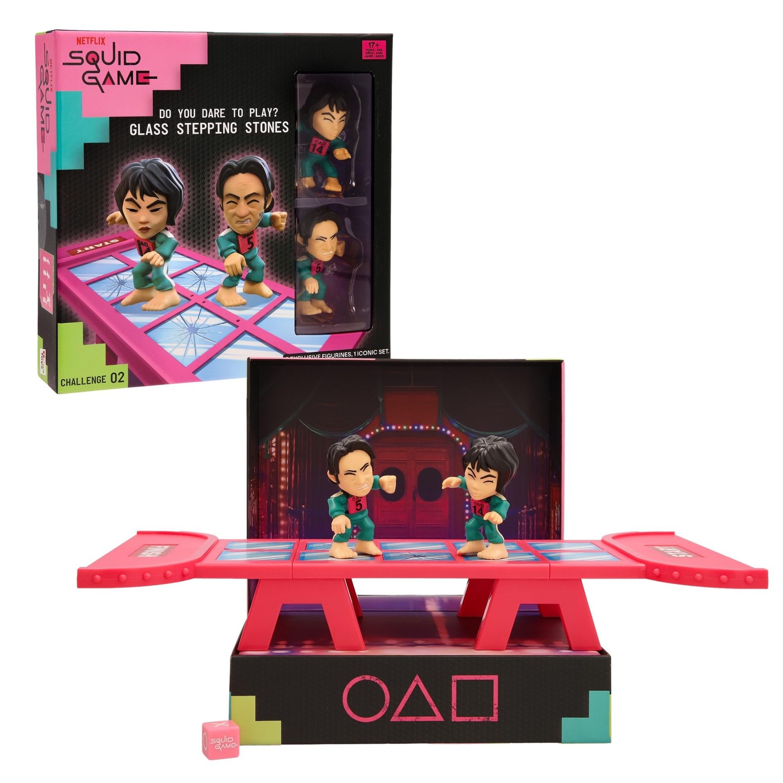 IMC Toys Squid Game Challenge Glass Tile Spiel aus der Netflix-Serie, Herausford IMC Toys Squid Game Challenge Glass Tile Spiel aus der Netflix-Serie, Herausford