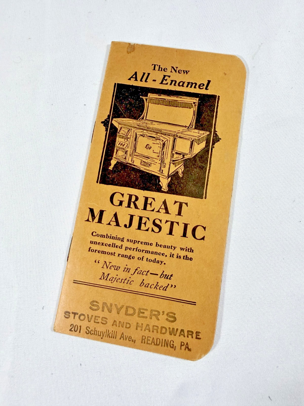 Vtg 1931 1932 Great Majestic Stove Pocket Calendar Promo Memo Book Unused Vtg 1931 1932 Great Majestic Stove Pocket Calendar Promo Memo Book Unused