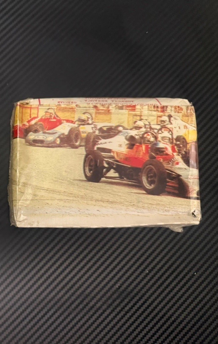 VINTAGE F1 ARTIFACT 1980’S REYAUCA UNOPENED box of 100 sticker cards RARE VINTAGE F1 ARTIFACT 1980’S REYAUCA UNOPENED box of 100 sticker cards RARE