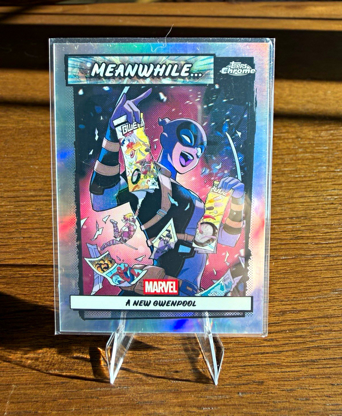 Topps 2026 Topps Chrome Marvel Meanwhile... A New Gwenpool MW-05 Insert Topps 2026 Topps Chrome Marvel Meanwhile... A New Gwenpool MW-05 Insert
