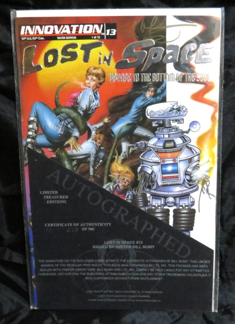 Lost in Space #13 Silver Edition Signed By Will Robinson (Mumy) Limited w/ COA Lost in Space #13 Silver Edition Signed By Will Robinson (Mumy) Limited w/ COA