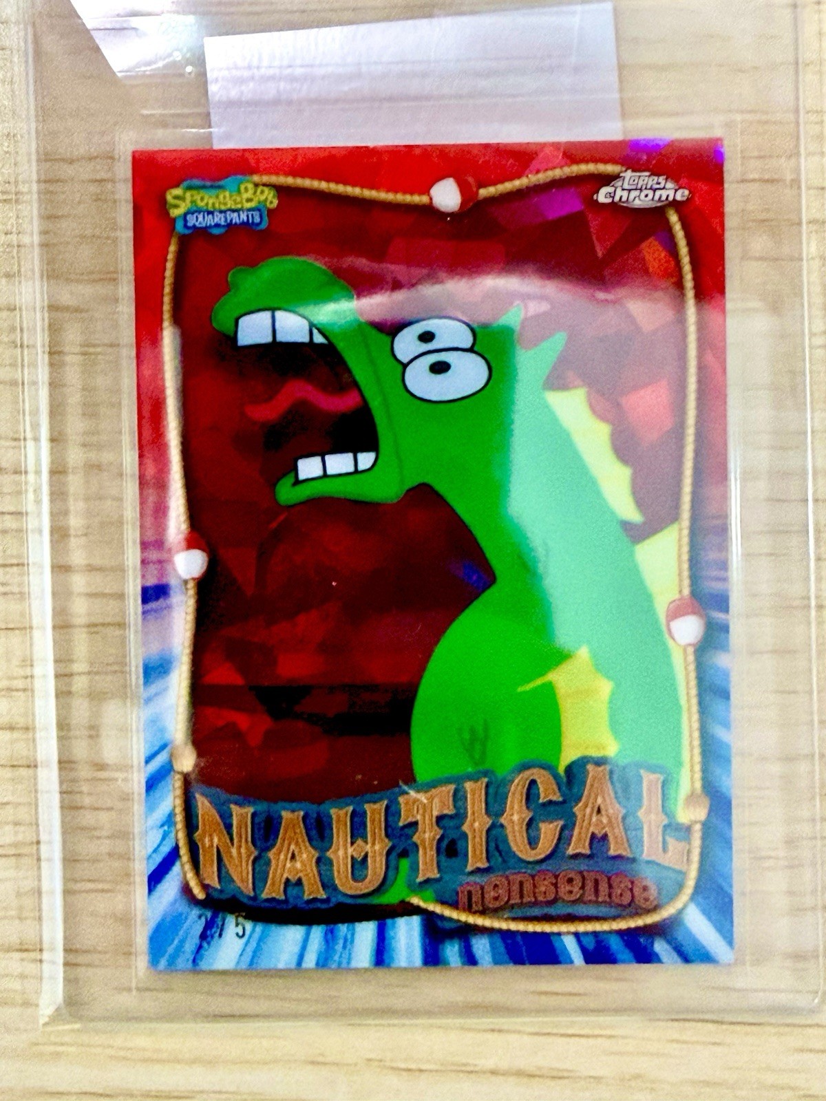 2025 Topps Spongebob SquarePants Sapphire Nautical Nonsense Weesnaw Red /5 2025 Topps Spongebob SquarePants Sapphire Nautical Nonsense Weesnaw Red /5
