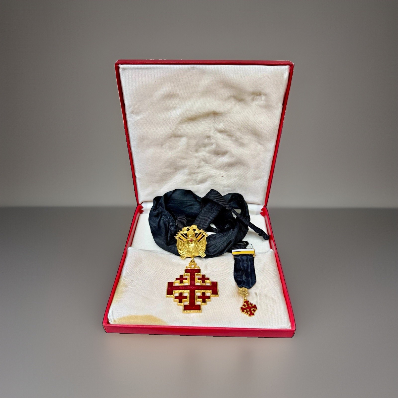 Vintage Knight Commander Equestrian Order Holy Sepulchre Jerusalem Cross /Pin