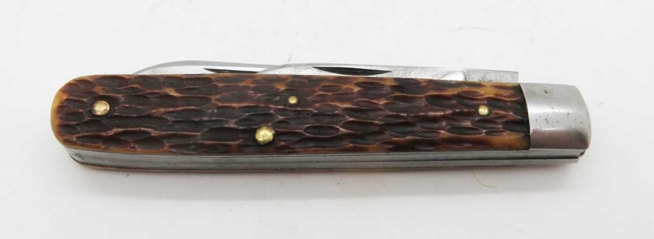 A4) VINTAGE ROBESON 622026 2-BLADE FOLDING KNIFE JIGGED BONE HANDLE A4) VINTAGE ROBESON 622026 2-BLADE FOLDING KNIFE JIGGED BONE HANDLE