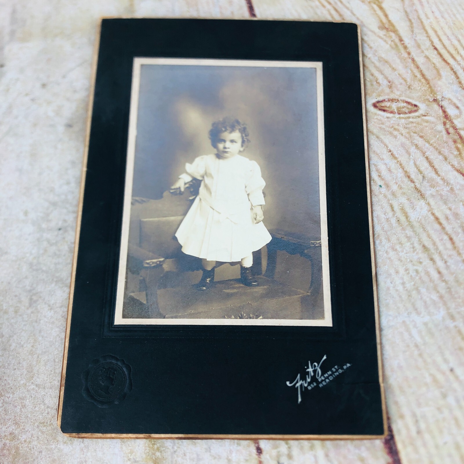 VTG Early 1900s Studio Portrait Photo of Edwardian child PA USA VTG Early 1900s Studio Portrait Photo of Edwardian child PA USA