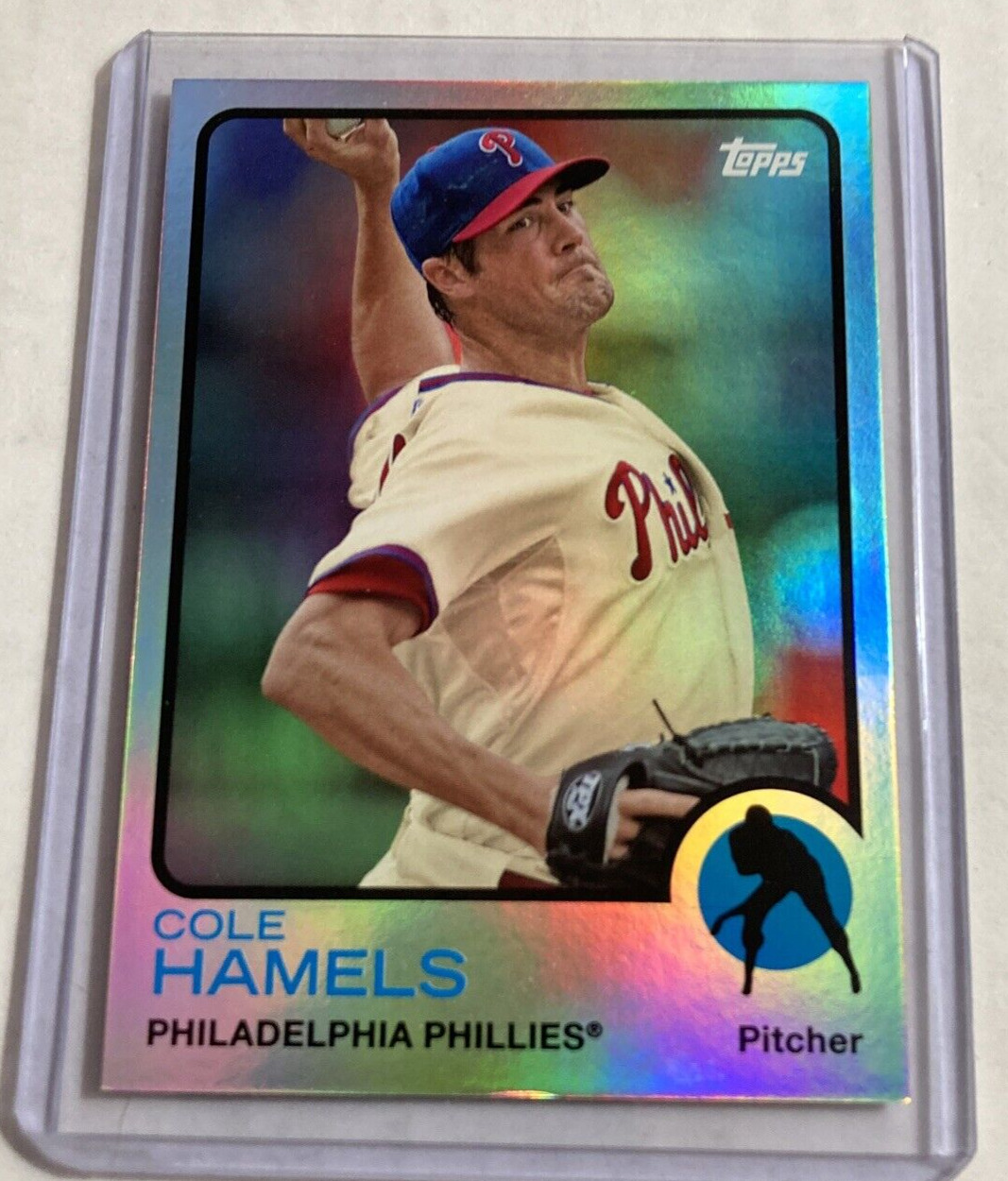 2014 Topps Archives #46- COLE HAMELS Silver Parallel SP #'d 34/99