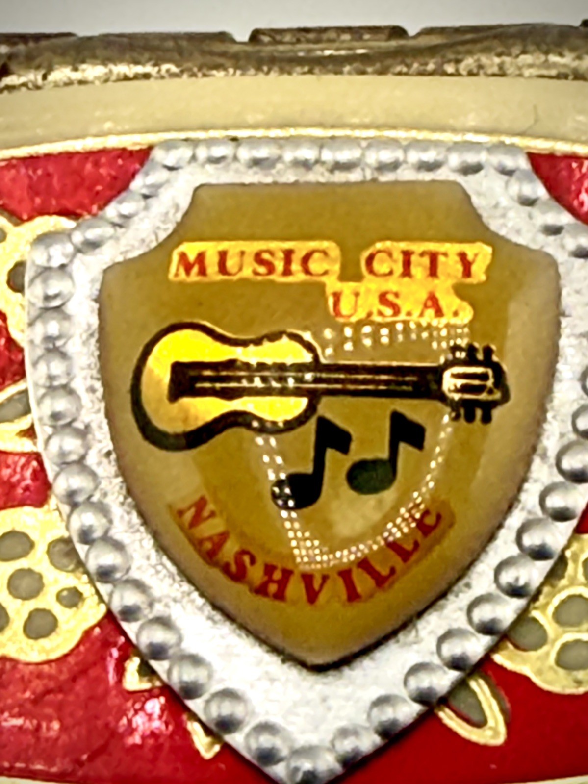 Music City U.S.A. Nashville Tennessee Souvenir Ashtray Music City USA MS-2 Music City U.S.A. Nashville Tennessee Souvenir Ashtray Music City USA MS-2