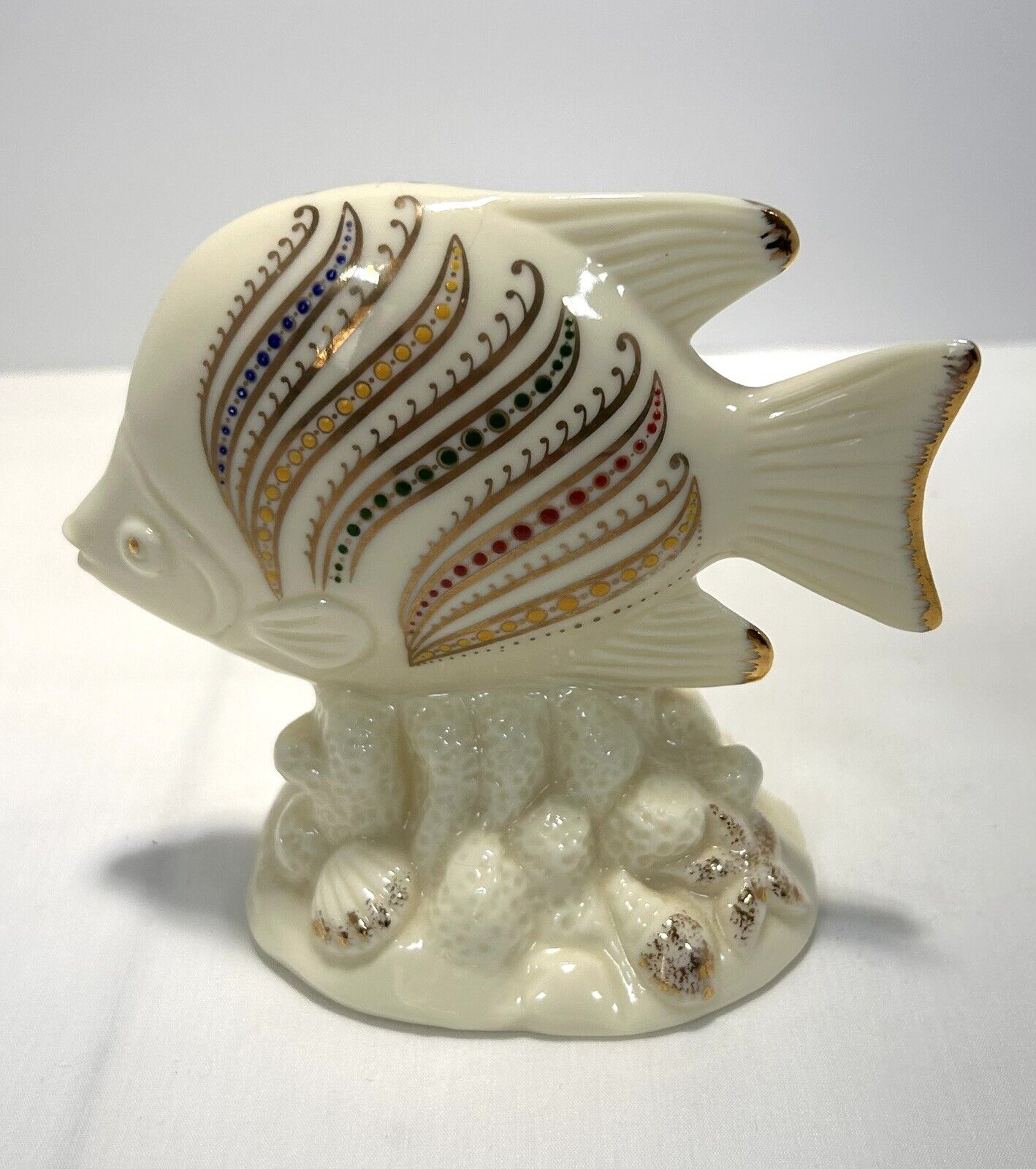 Lenox China Jewels Tropical Fish Figurine Vintage Angelfish 1993