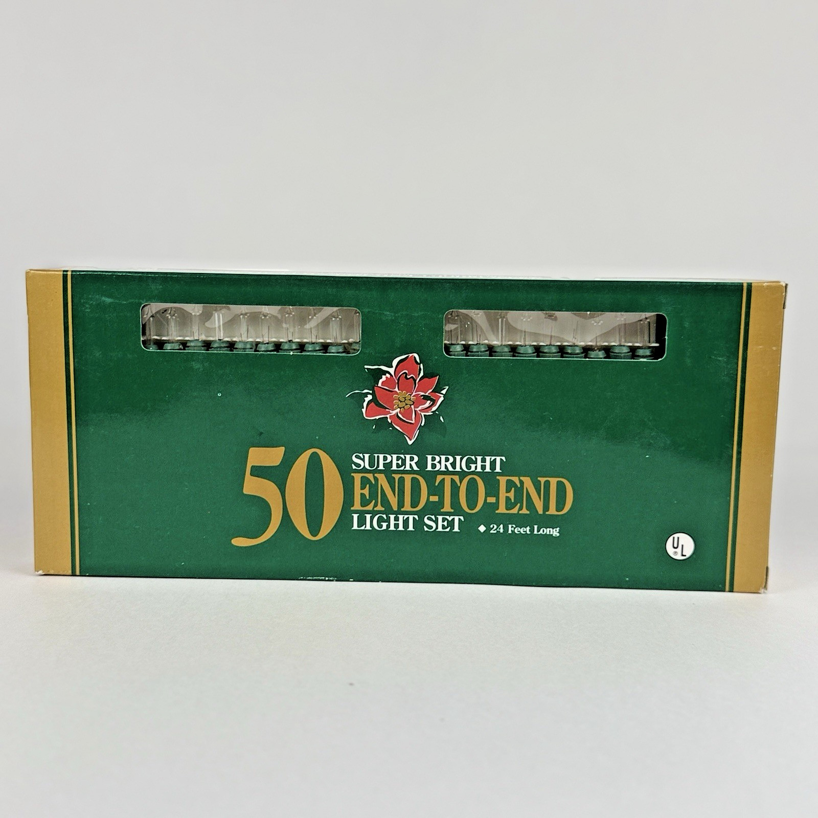 Christmas Holiday Time 50 Super Bright End-To-End Light Set Clear 24 Ft Christmas Holiday Time 50 Super Bright End-To-End Light Set Clear 24 Ft
