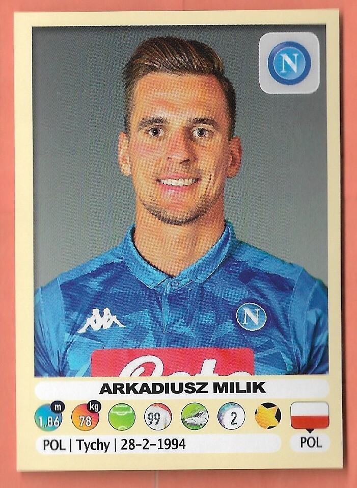 PANINI FOOTBALLERS 2018 2019 N.364 Arkadiusz Milik Napoli PANINI FOOTBALLERS 2018 2019 N.364 Arkadiusz Milik Napoli