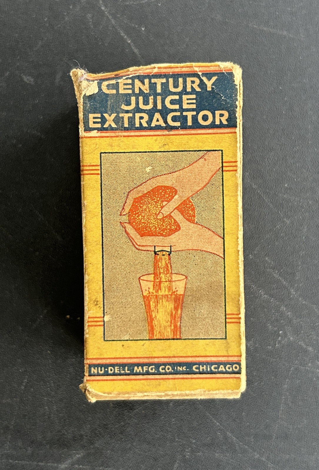 Vintage 1934 Chicago World\'s Fair Souvenir Century Juice Extractor Nu-Dell Mfg.