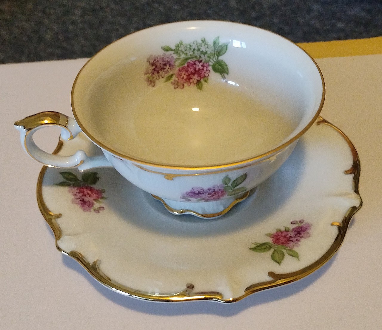 Vintage Porcelain Cup & Saucer Schumann, Arzberg, Germany Bone China READ
