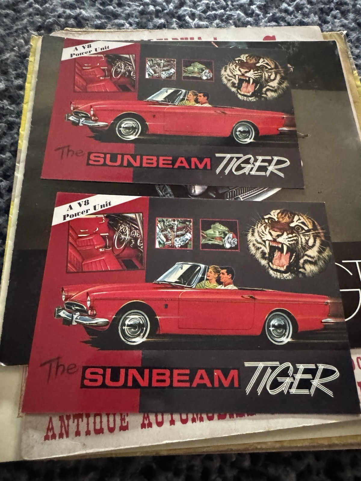 Vintage Car Brochure, Magazine Lot. Kaiser, MG, Chevelle Motor Trend, Sports