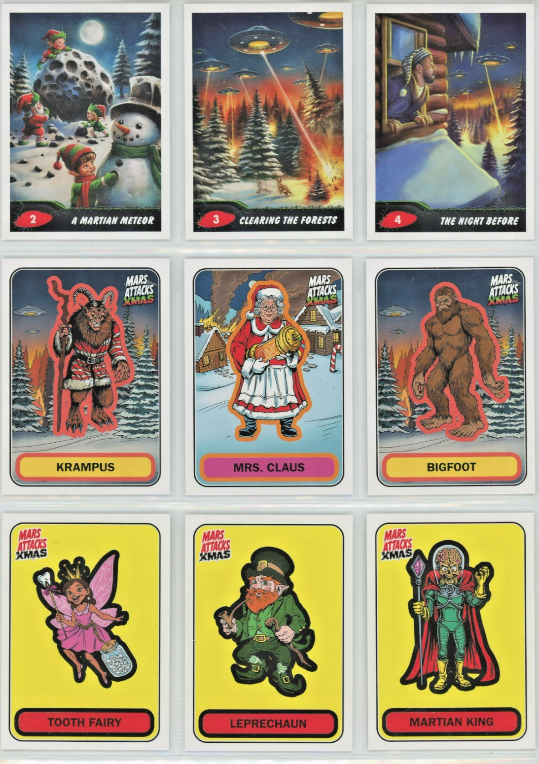 2026 Topps Mars Attacks Xmas Base Set #1-75 A & B You Choose Pick a Character 2026 Topps Mars Attacks Xmas Base Set #1-75 A & B You Choose Pick a Character