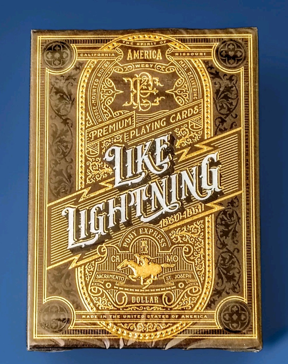 Like Lightning Gold Gilded Edition Playing Card Deck New Sealed USPCC #56/100 Like Lightning Gold Gilded Edition Playing Card Deck New Sealed USPCC #56/100
