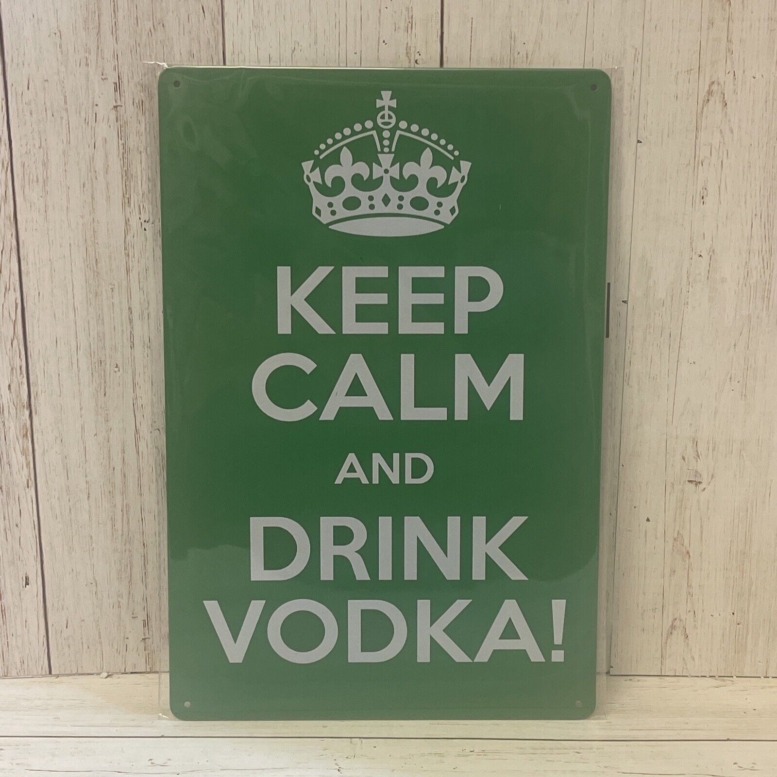 Keep Calm And Drink Vodka Sign Metal Wall Decor ManCave Bar Liquor Poster