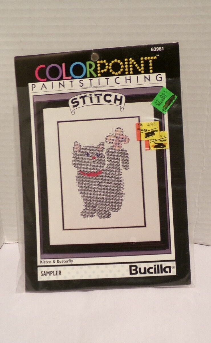 VTG 1993 COLORPOINT PAINT STITCHING BUCILLA VTG 1993 COLORPOINT PAINT STITCHING BUCILLA