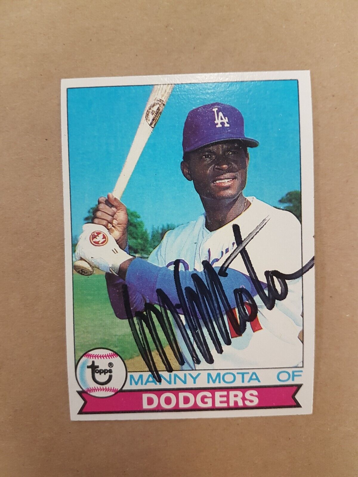 Manny Mota 1979 Topps 644 Autograph Photo SPORTS signed Baseball card MLB