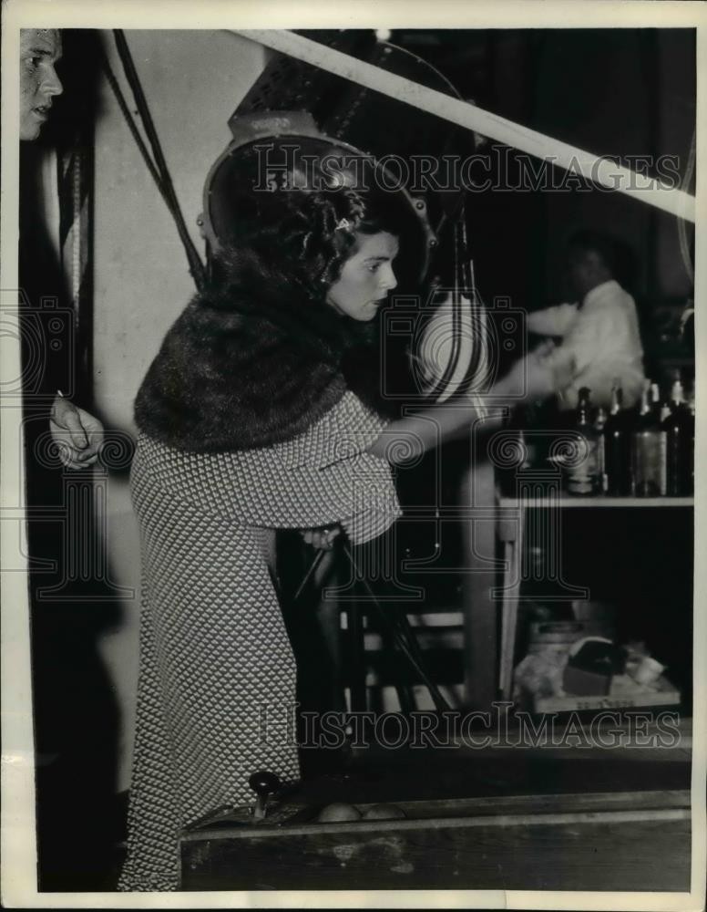 1936 Press Photo Mrs George Vanderbilt at benefit Harvey Gibson estate 1936 Press Photo Mrs George Vanderbilt at benefit Harvey Gibson estate