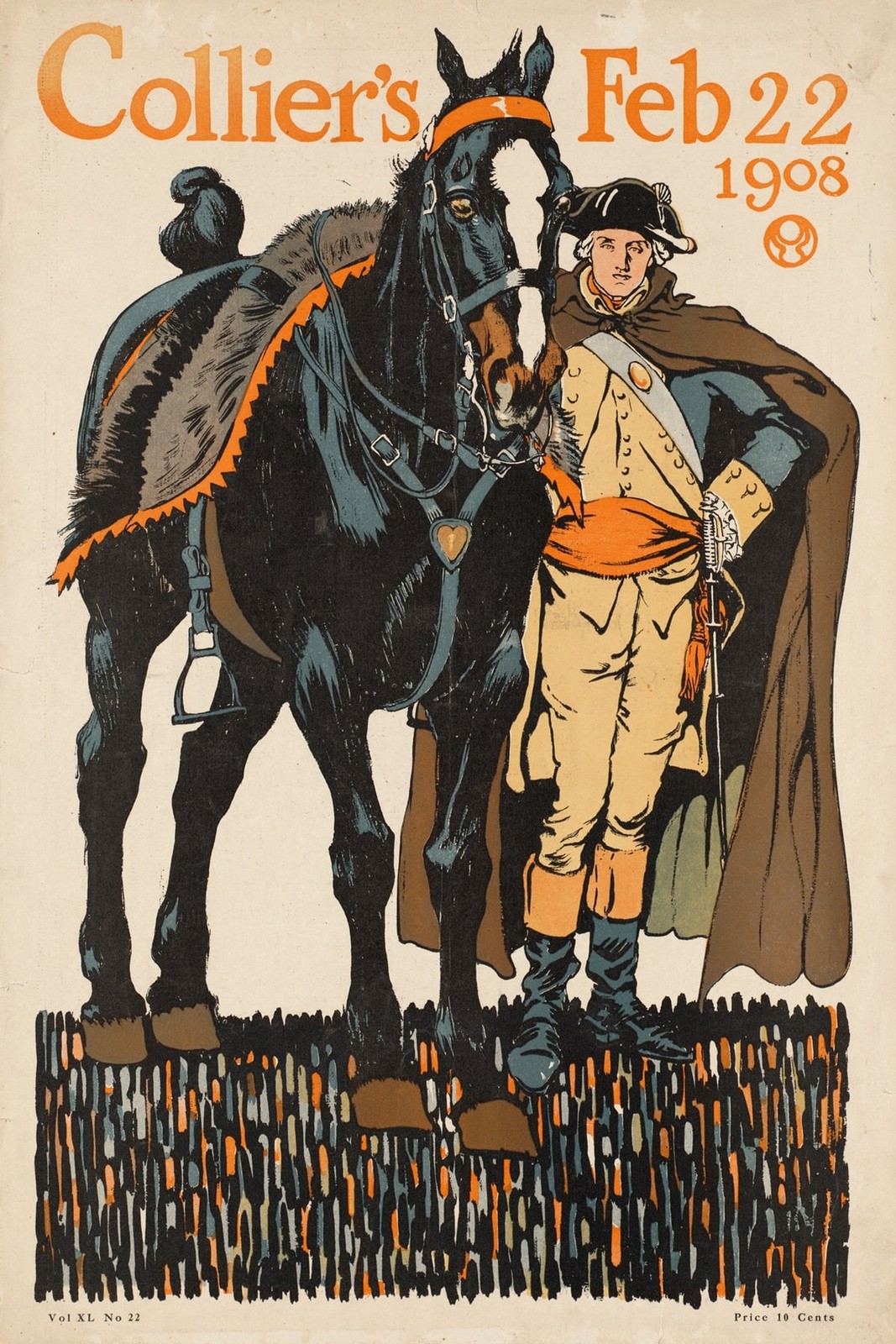 Collier's 1908 Historical Magazine Cover Poster - 16x24β Rare Reprint π€―π― Collier's 1908 Historical Magazine Cover Poster - 16x24β Rare Reprint π€―π―
