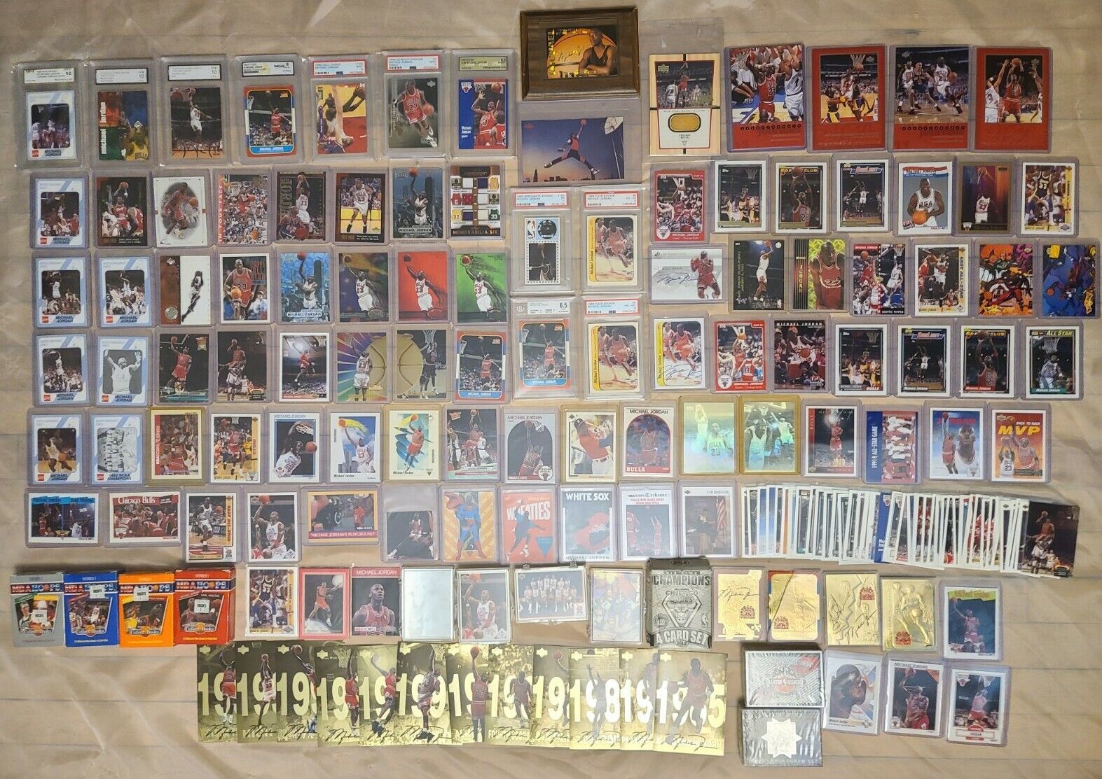 MJ COLLECTION 1986 FLEER MICHAEL JORDAN ROOKIE CARDS BGS PSA PLUS MUCH MORE READ