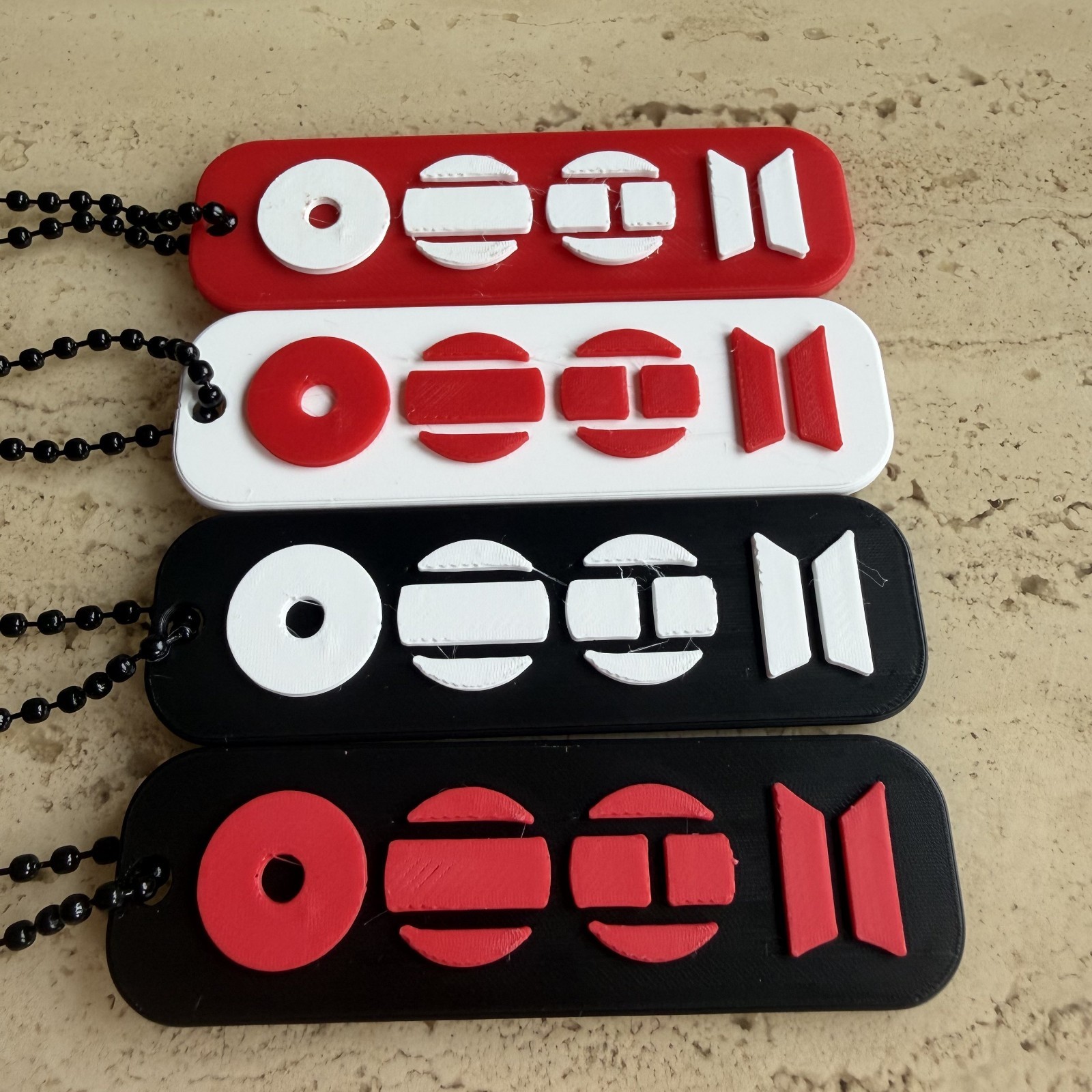 BTS keychain concert freebies 40 pieces, with ball beads keychains.