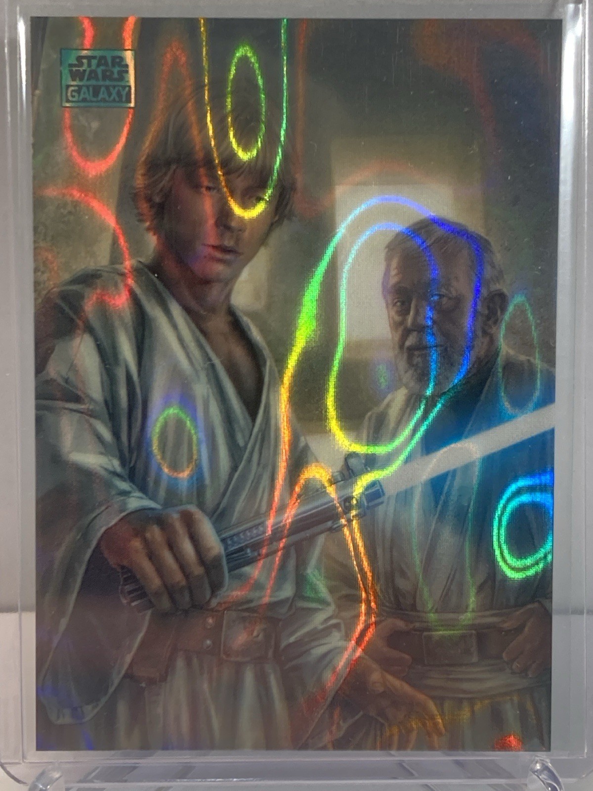 2024 Star Wars Chrome Galaxy Luke Wields The Lightsaber Aqua Lava Refractor /175 2024 Star Wars Chrome Galaxy Luke Wields The Lightsaber Aqua Lava Refractor /175