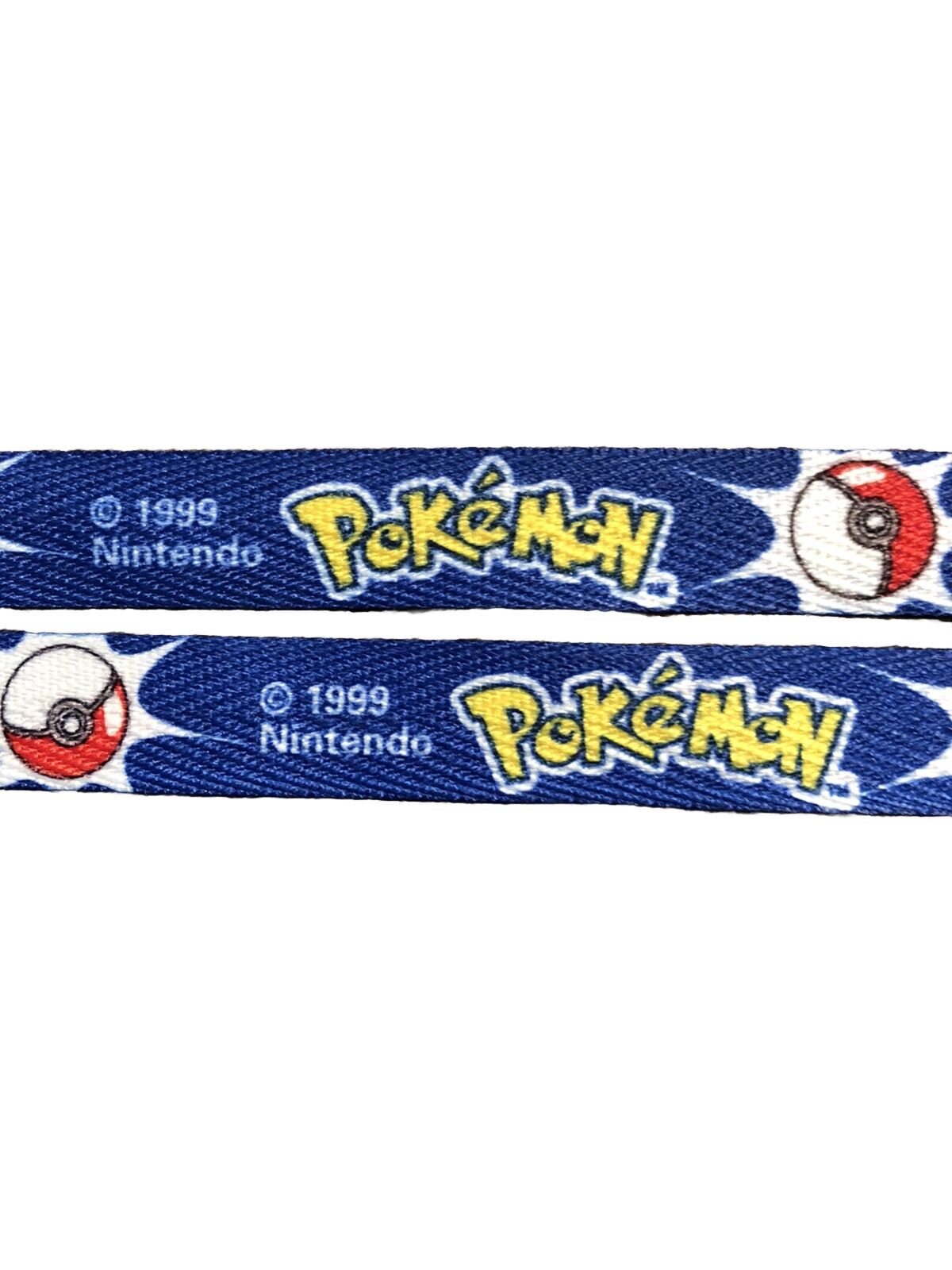Pokemon Rare 1999 Shoelaces Blue ‘Gotta Catch ‘Em All’ Vintage