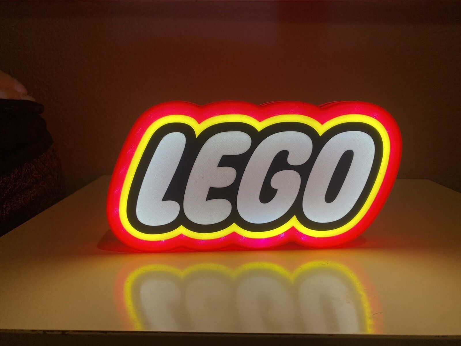 Light Up LEGO Decoration Sign Extra Large XL 9” Wide