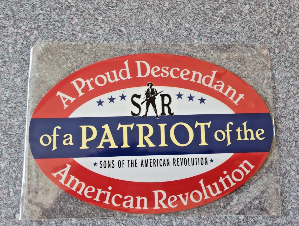 Sons of The American Revolution Magnetic Car Decal 6\ Sons of The American Revolution Magnetic Car Decal 6\