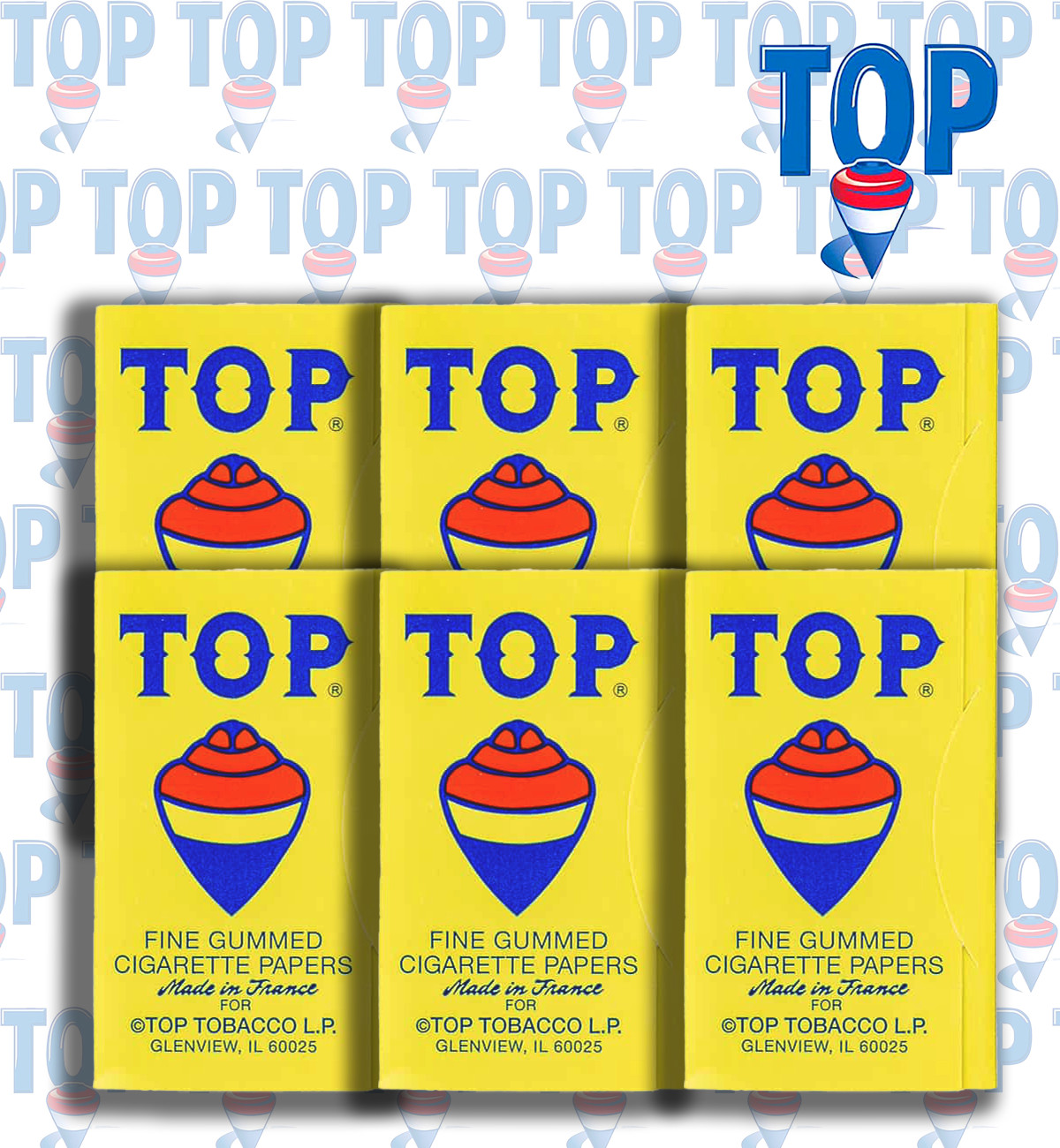 TOP Rolling Papers Single Wide Cigarette Paper (600 Total Leaves) 6 Booklets TOP Rolling Papers Single Wide Cigarette Paper (600 Total Leaves) 6 Booklets