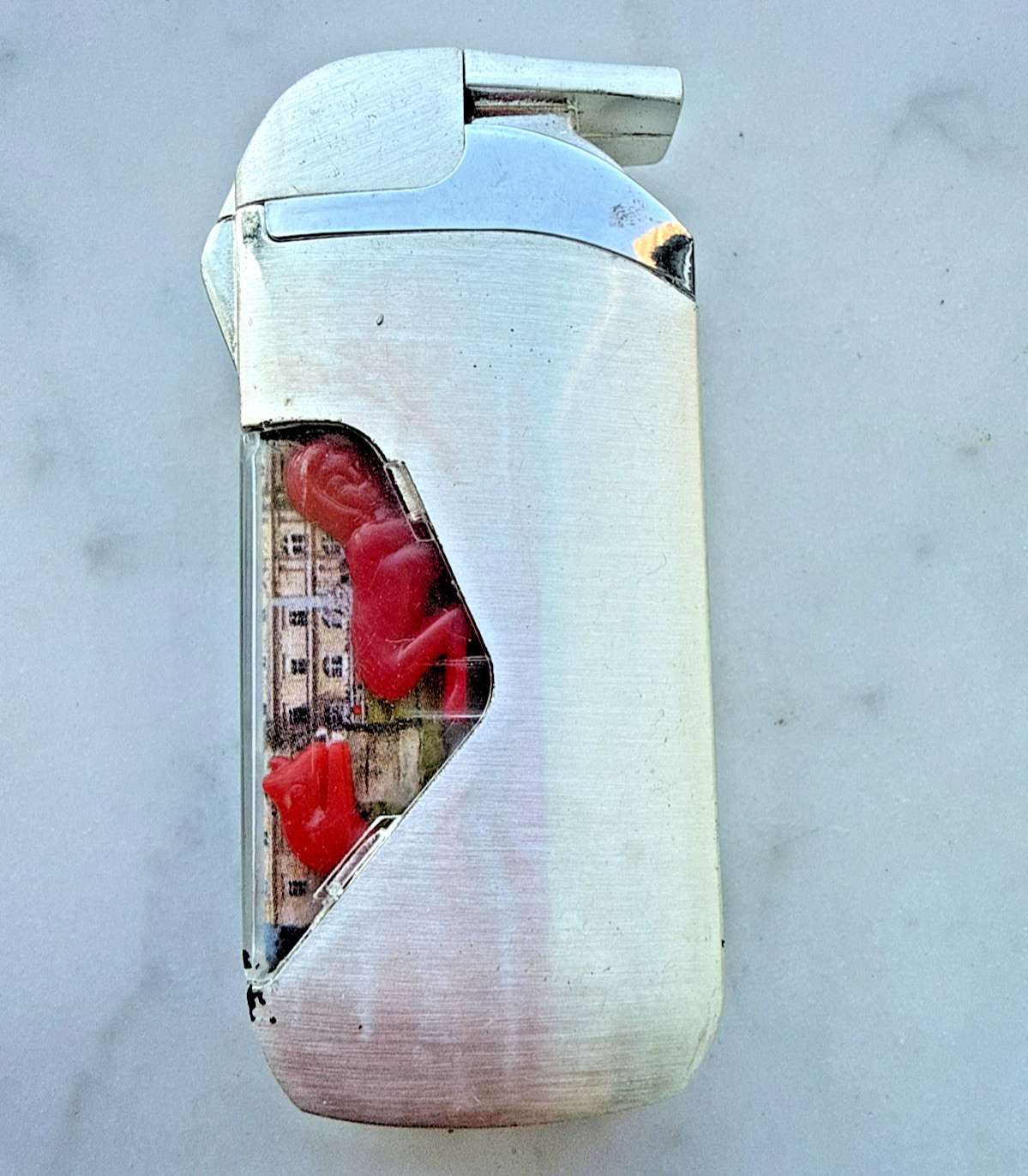 Vintage Elegance Blonde Sexy Girl Stripping Butane Refillable Metal Lighter Vintage Elegance Blonde Sexy Girl Stripping Butane Refillable Metal Lighter