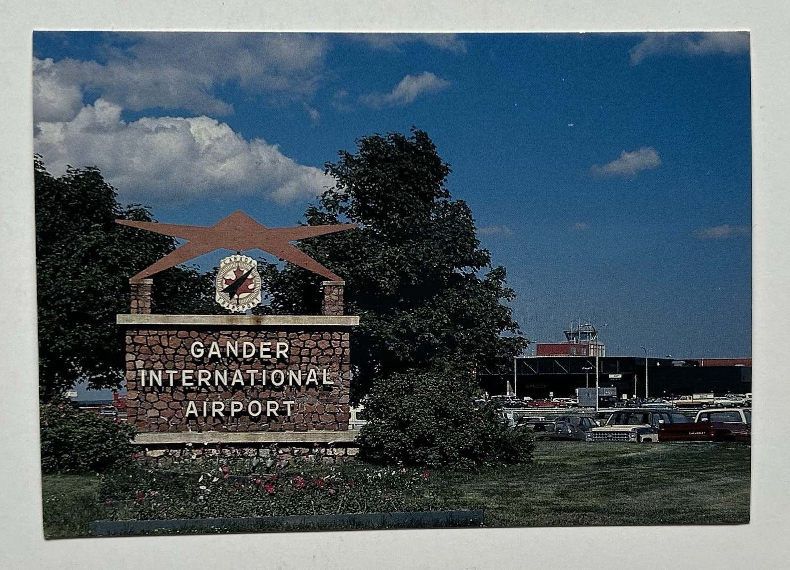 Gander International Airport Newfoundland Canada Terminal View Postcard D8
