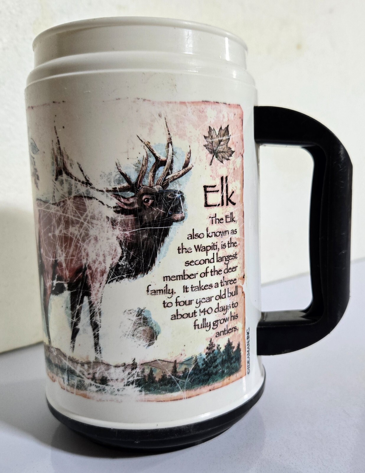 VTG Whirley Mug American Expedition Elk Thermal Travel NO Lid Wildlife USA VTG Whirley Mug American Expedition Elk Thermal Travel NO Lid Wildlife USA