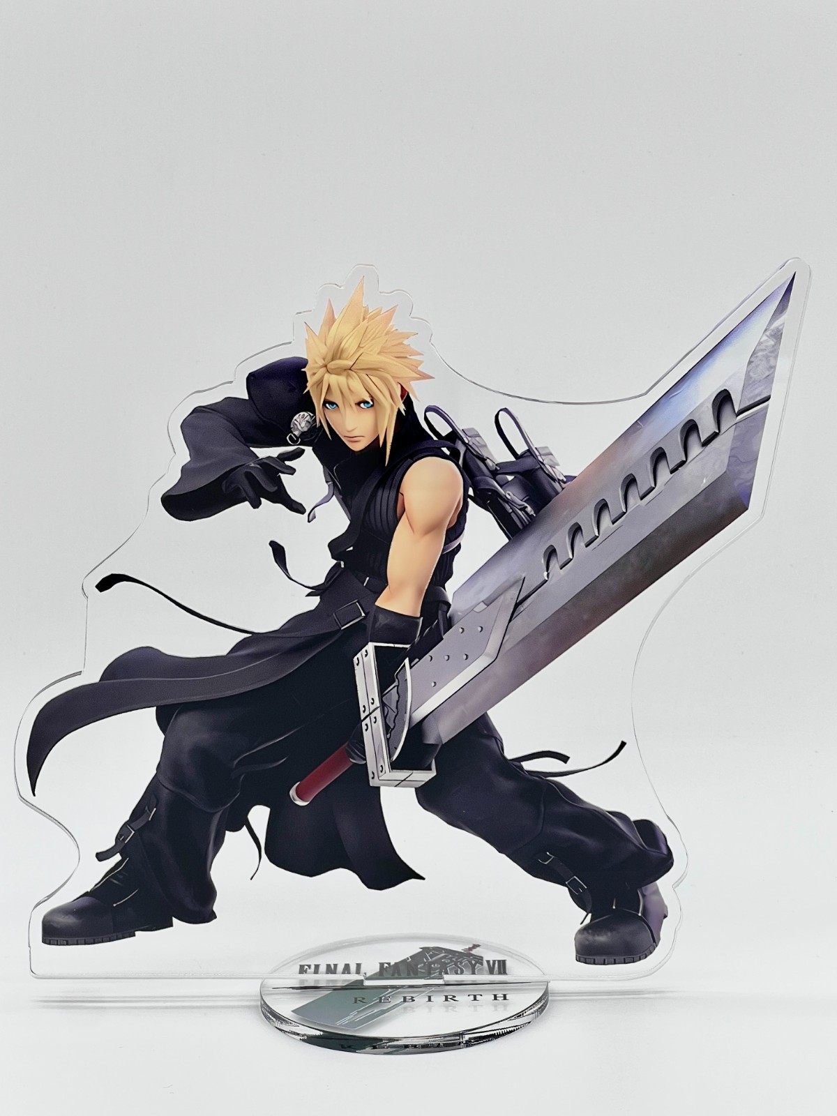SE FF VII Rebirth Cloud Strife Acrylic Desk Display Figure NEW & SE FF VII Rebirth Cloud Strife Acrylic Desk Display Figure NEW &