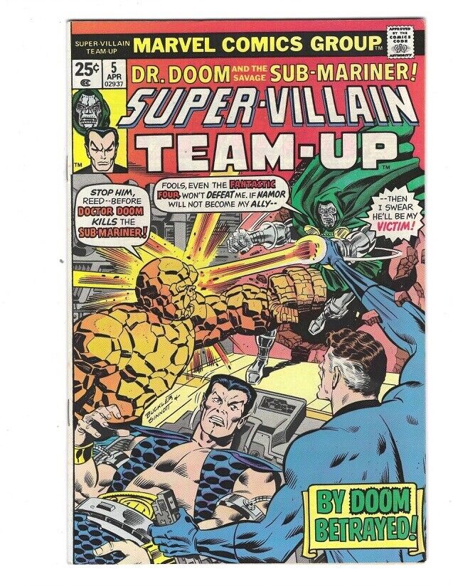 Super Villain Team Up #5 1976 VF/NM or better Dr. Doom Sub Mariner Fantastic 4