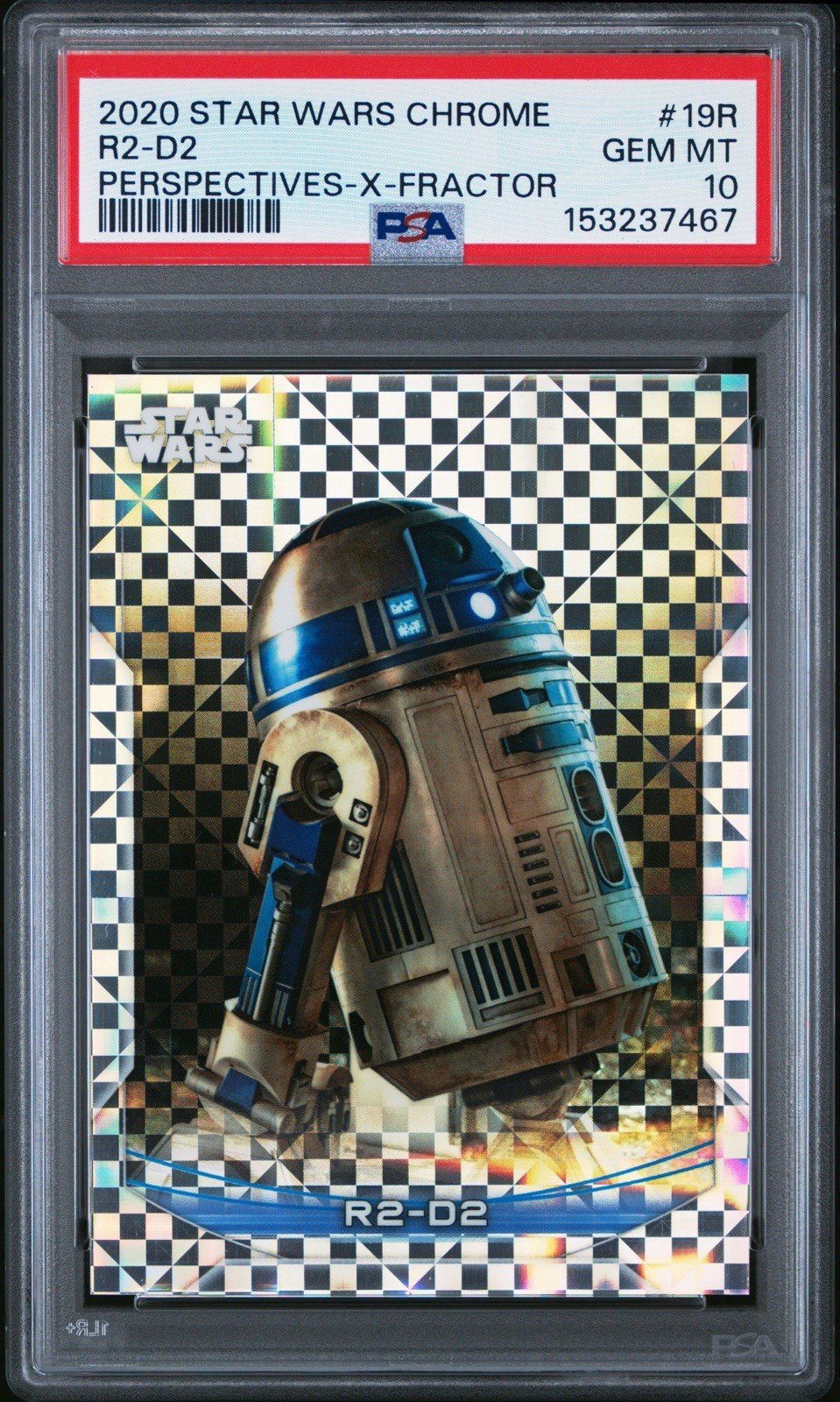 Topps 2020 Star Wars Chrome Perspectives R2-D2 X-Fractor PSA 10 /99 POP 1 Topps 2020 Star Wars Chrome Perspectives R2-D2 X-Fractor PSA 10 /99 POP 1