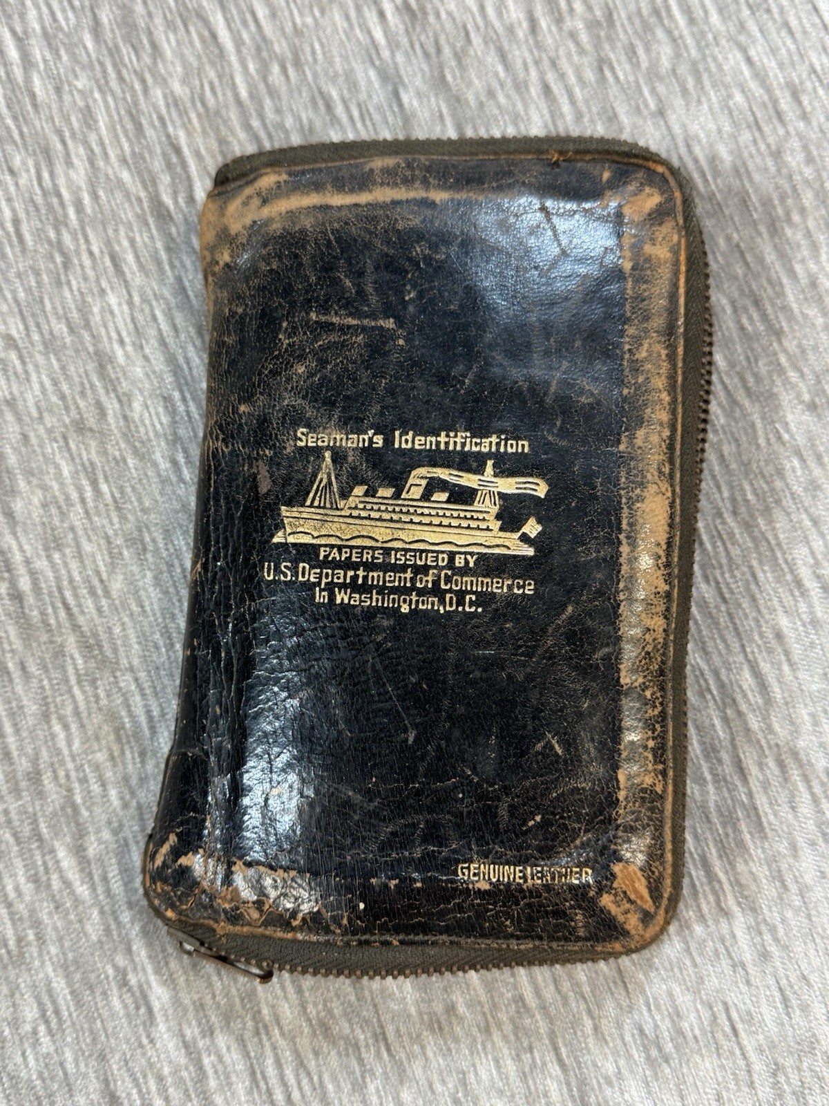 WWII World War 2 Seaman's Identification Wallet US Department Of Commerce Papers WWII World War 2 Seaman's Identification Wallet US Department Of Commerce Papers